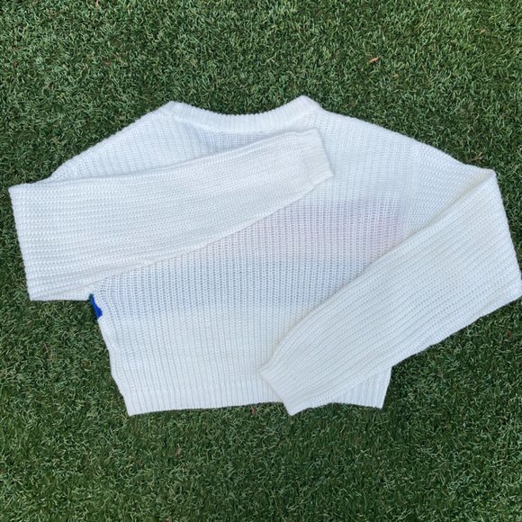 SOLD Derek Heart Rainbow Cropped Sweater Size M - Picture 5 of 6